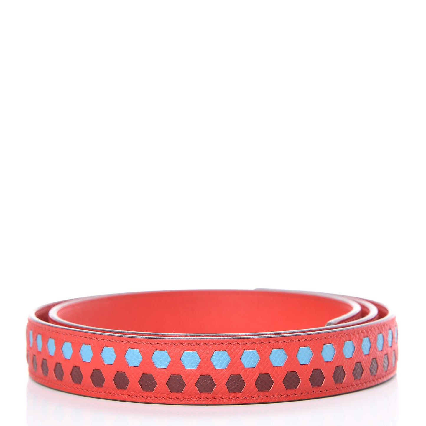 Epsom 25mm Mousqetons Tressage Shoulder Strap Rouge Coeur Bleu du Nord Rouge H
