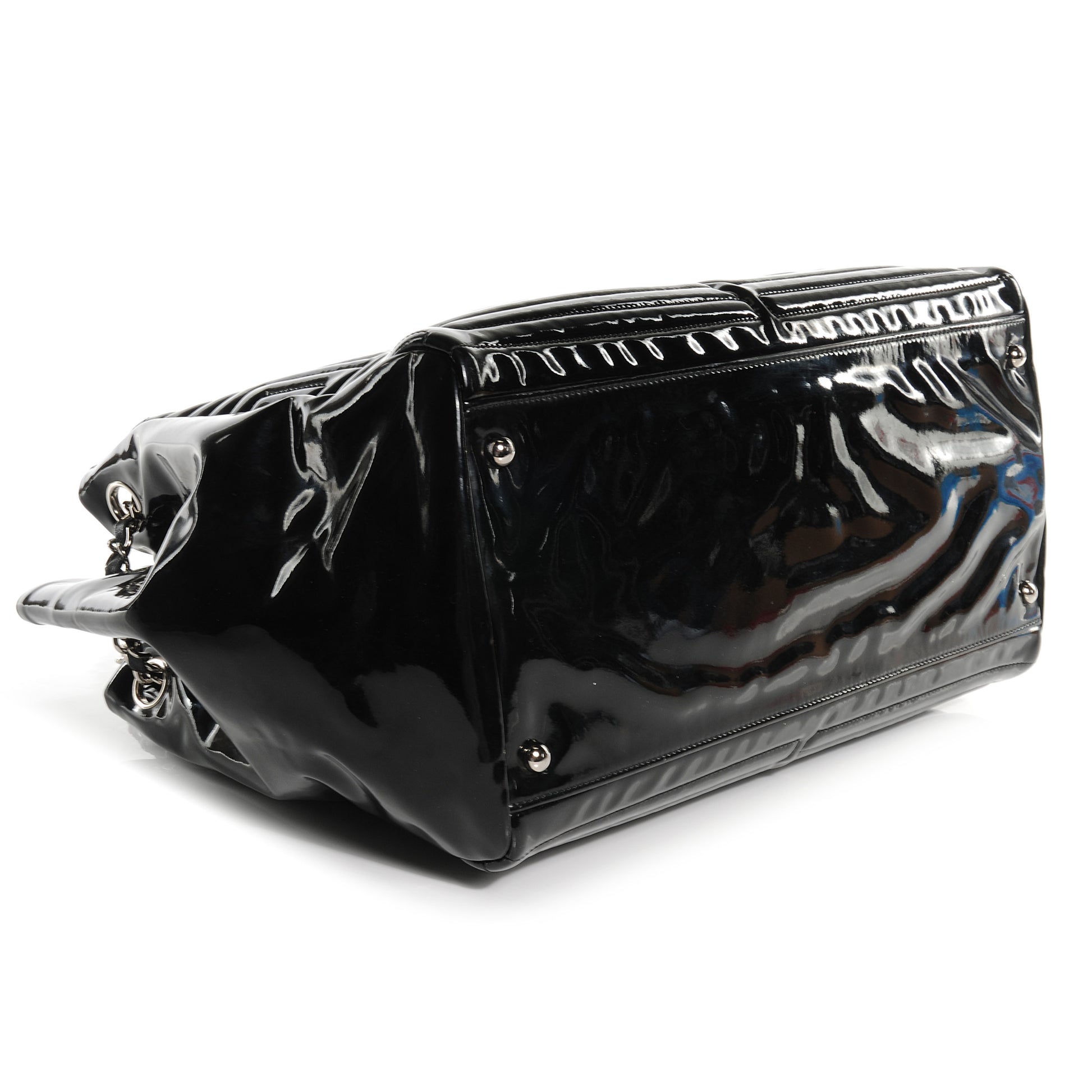 Chanel Vinyl Coco Ming Tote Black 4 of 7