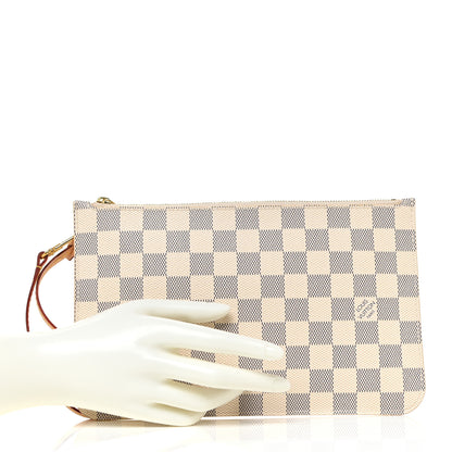 Louis Vuitton Damier Azur Neverfull MM GM Pochette 2 of 10
