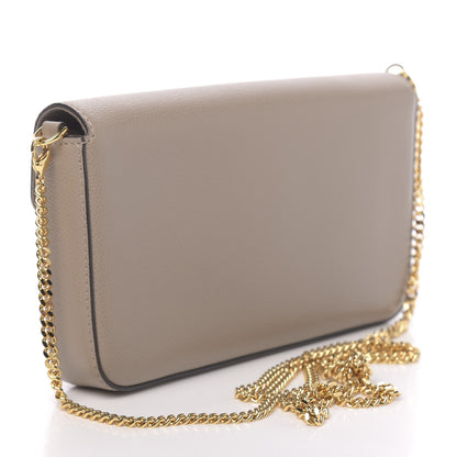 Fendi Vitello Cruise F is Fendi Envelope Wallet on Chain with Pouches Tortora 3 of 10