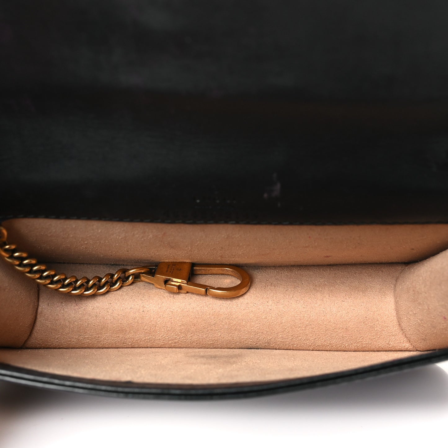 Calfskin Matelasse Mini Animal Studs GG Marmont Bag Black
