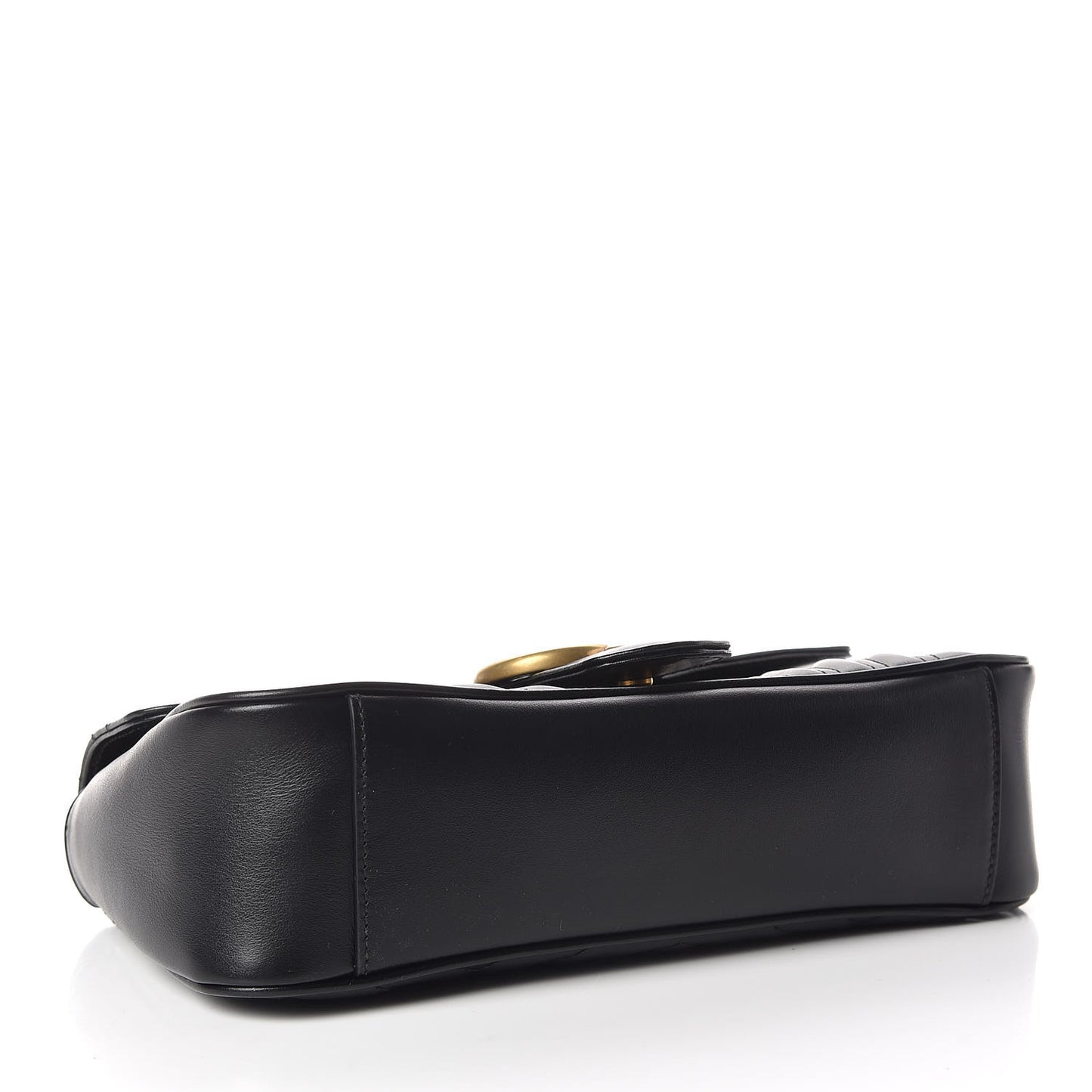 Calfskin Matelasse Small GG Marmont Shoulder Bag Black