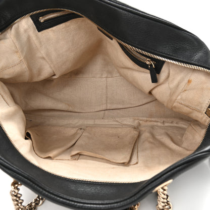 Gucci Pebbled Calfskin Medium Soho Bowler Black 5 of 18