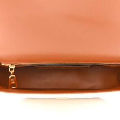 Louis Vuitton Canvas Smooth Calfskin LV Pont 9 Soft MM Caramel Brown 5 of 10