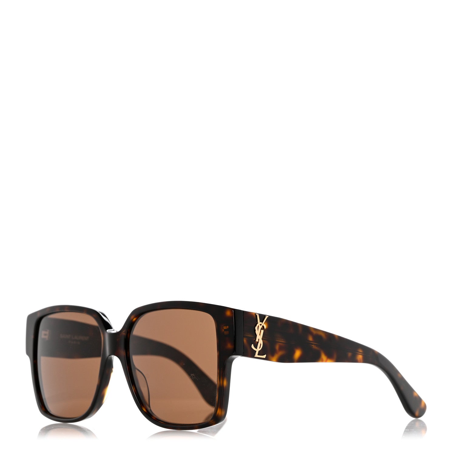 Saint Laurent Acetate Square SL M9N Sunglasses Tortoise 1 of 8