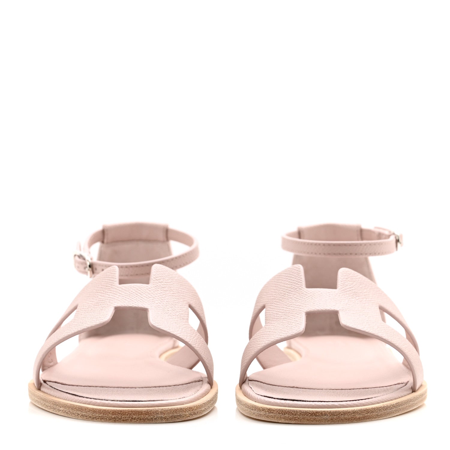 Hermes Epsom Santorini Sandals 37 Rose Porcelaine 37 Rose Porcelaine 2 of 9
