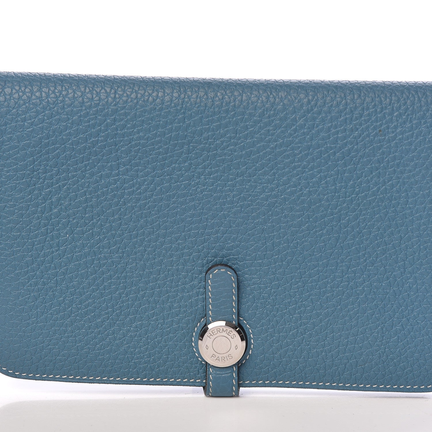 Hermes Togo Dogon Duo Wallet Blue Jean 9 of 18