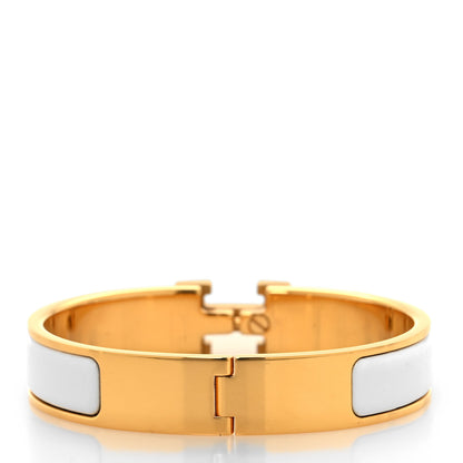 Hermes Enamel Narrow Clic Clac H Bracelet PM White 3 of 5