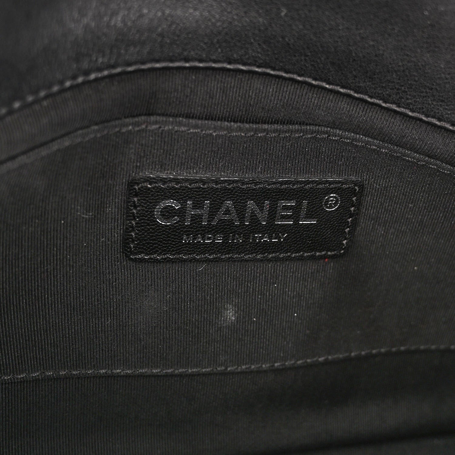 Chanel Calfskin Chevron Quilted Boy Convertible Clutch Flap Black 6 of 11