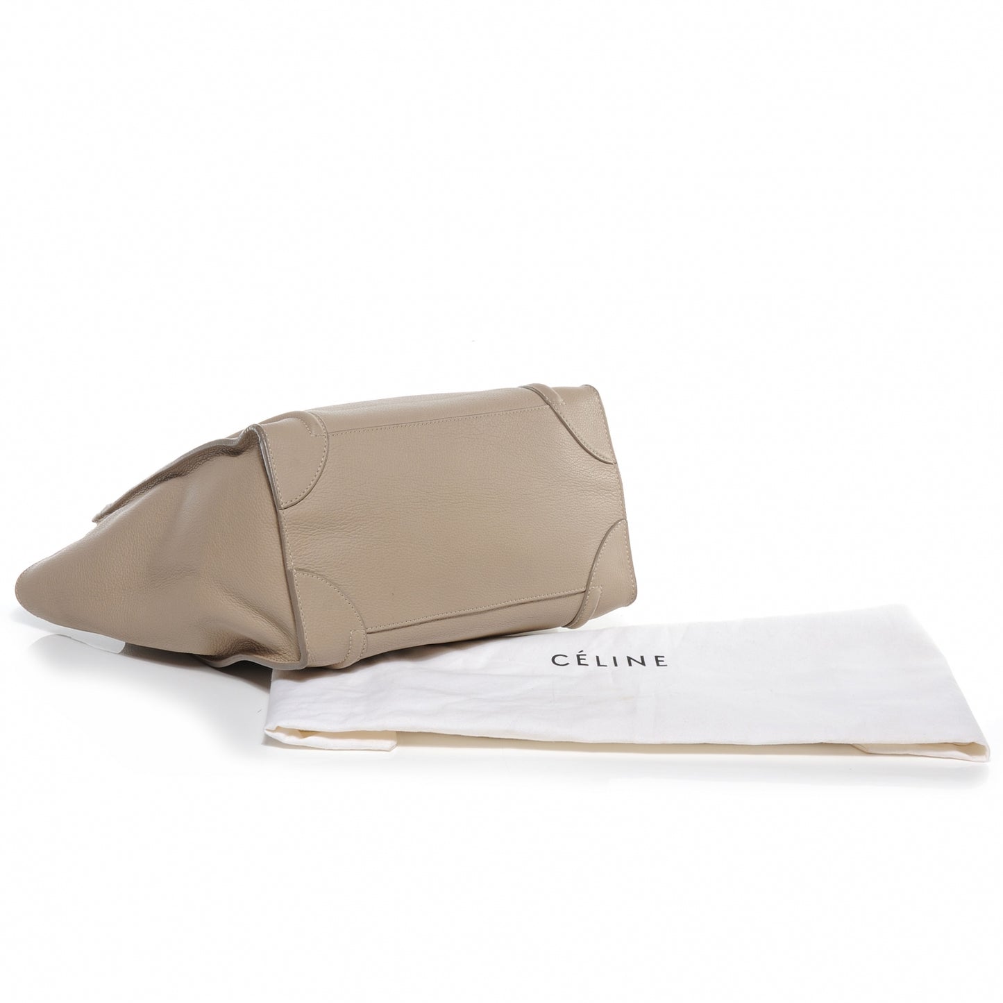 Drummed Calfskin Mini Luggage Dune