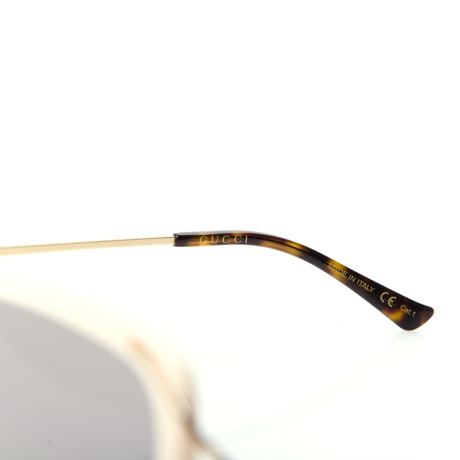 Gucci Acetate Butterfly Sunglasses GG0647S Ivory Gold 5 of 8
