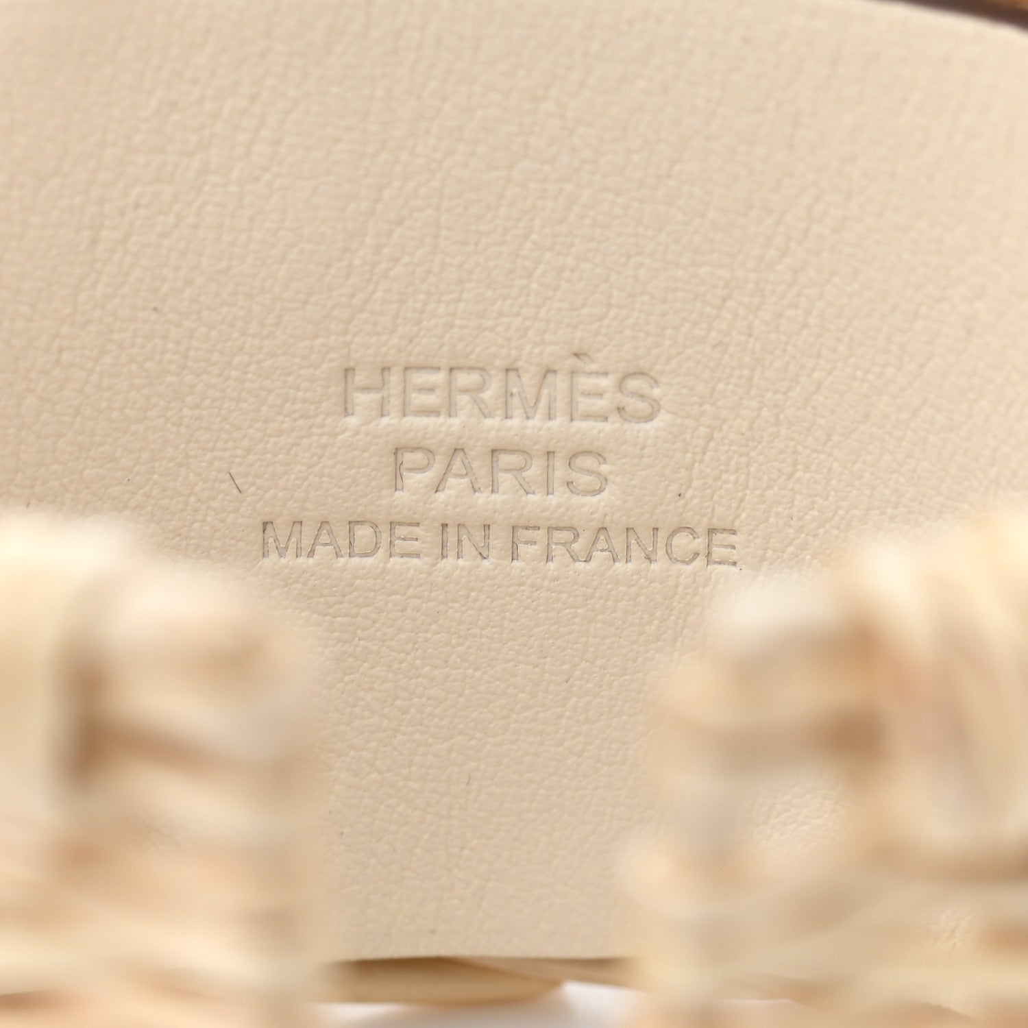Hermes Wicker Swift Medor Picnic Cuff Bracelet Nata 3 of 4