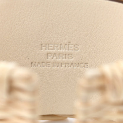 Hermes Wicker Swift Medor Picnic Cuff Bracelet Nata 3 of 4