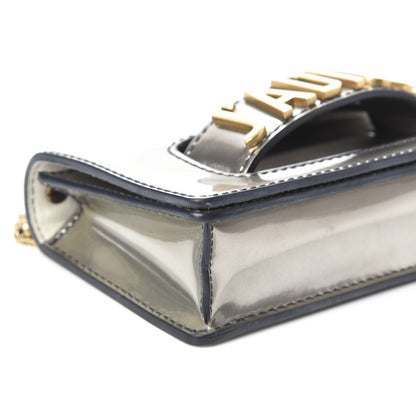 Christian Dior Metallic Calfskin J'Adior Mini Chain Flap Bag Silver 7 of 8