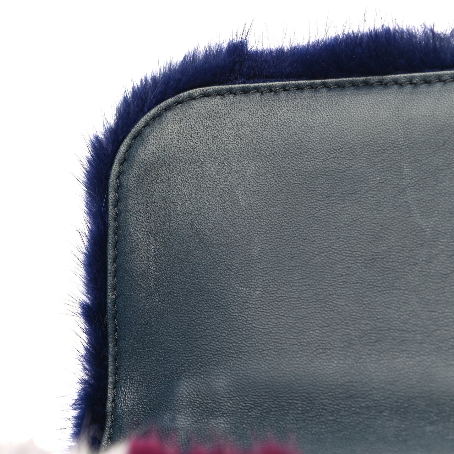 Mink Fur Medium Glam Lock Rockstud Flap Multicolor