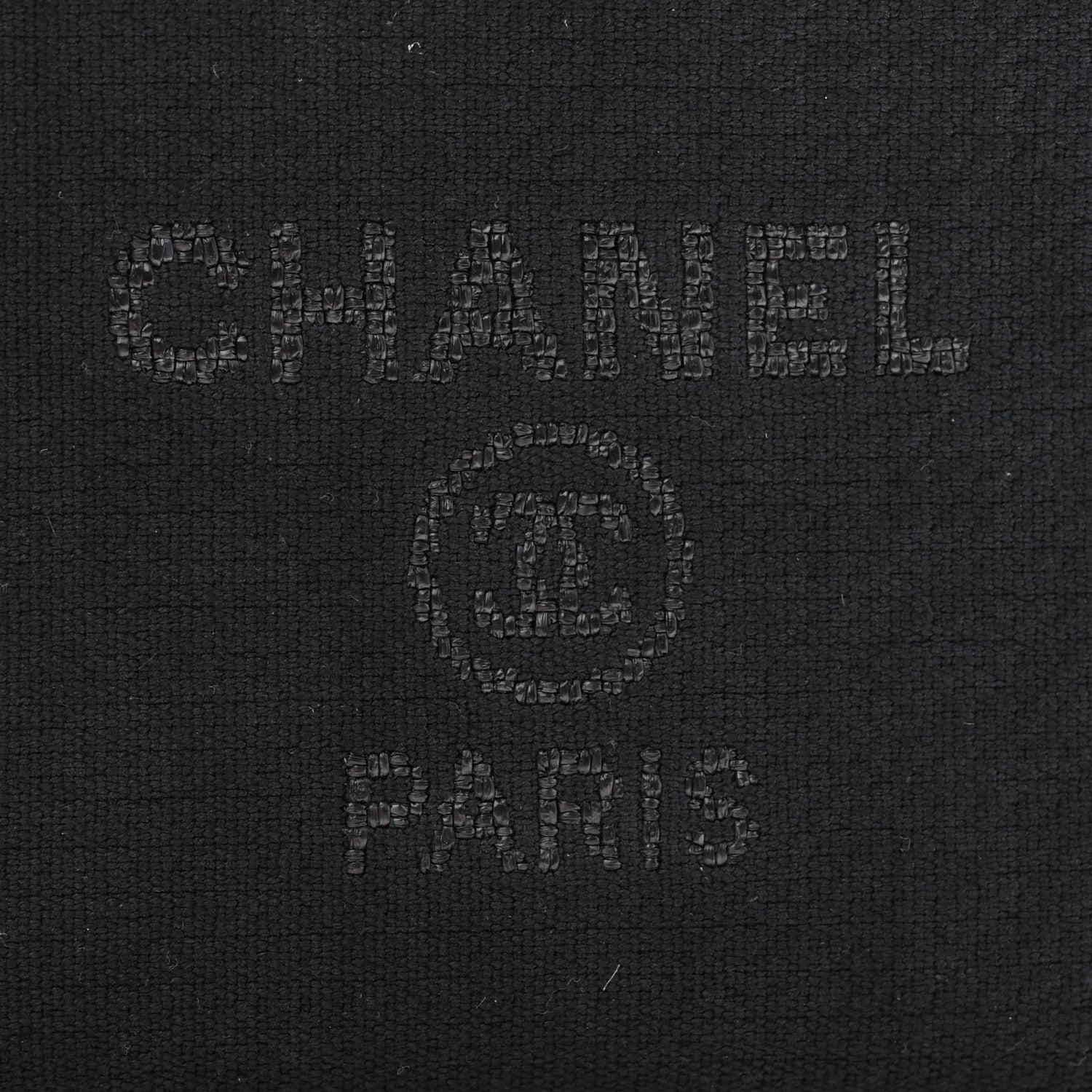 Chanel Mixed Fibers Small Deauville Pouch Black 6 of 9