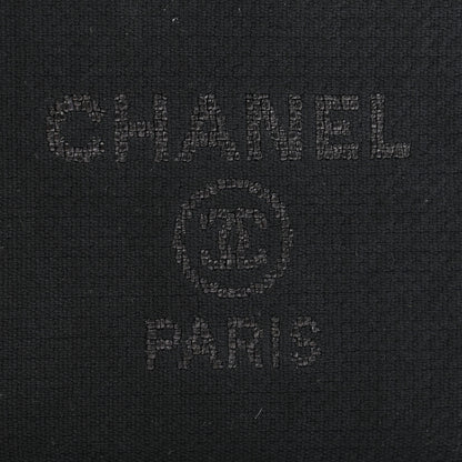 Chanel Mixed Fibers Small Deauville Pouch Black 6 of 9