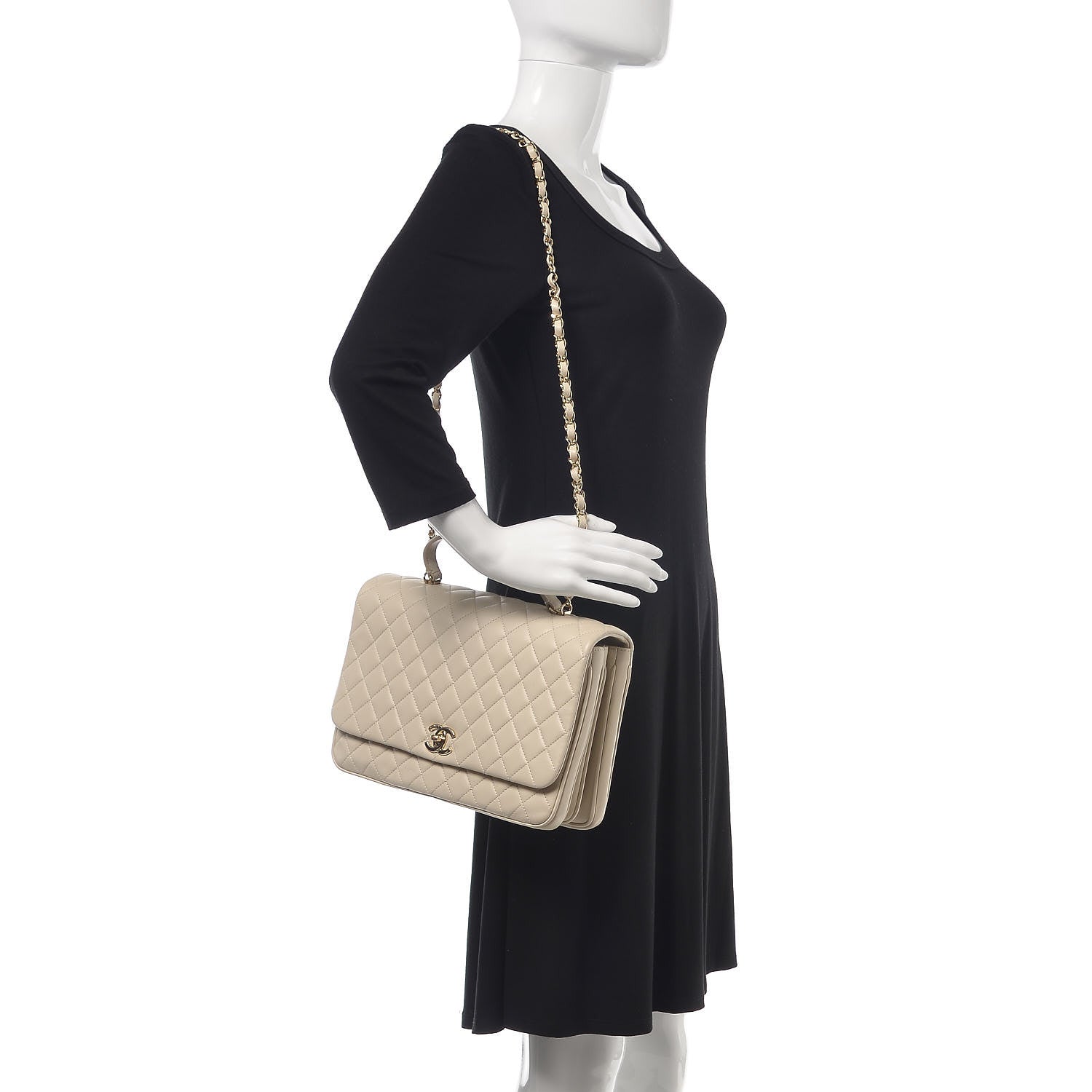 Chanel Lambskin Quilted Medium Citizen Chic Flap Ivory 2 of 10