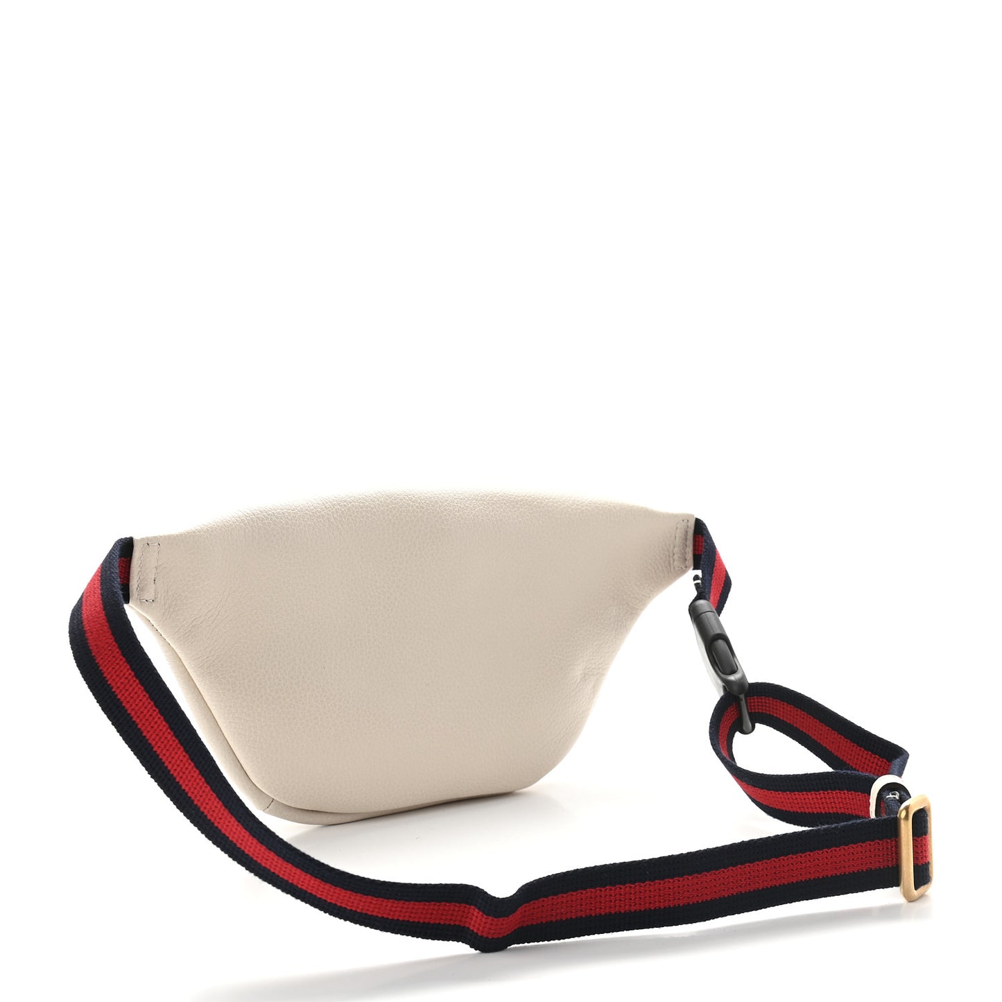 Grained Calfskin Small Logo Belt Bag White