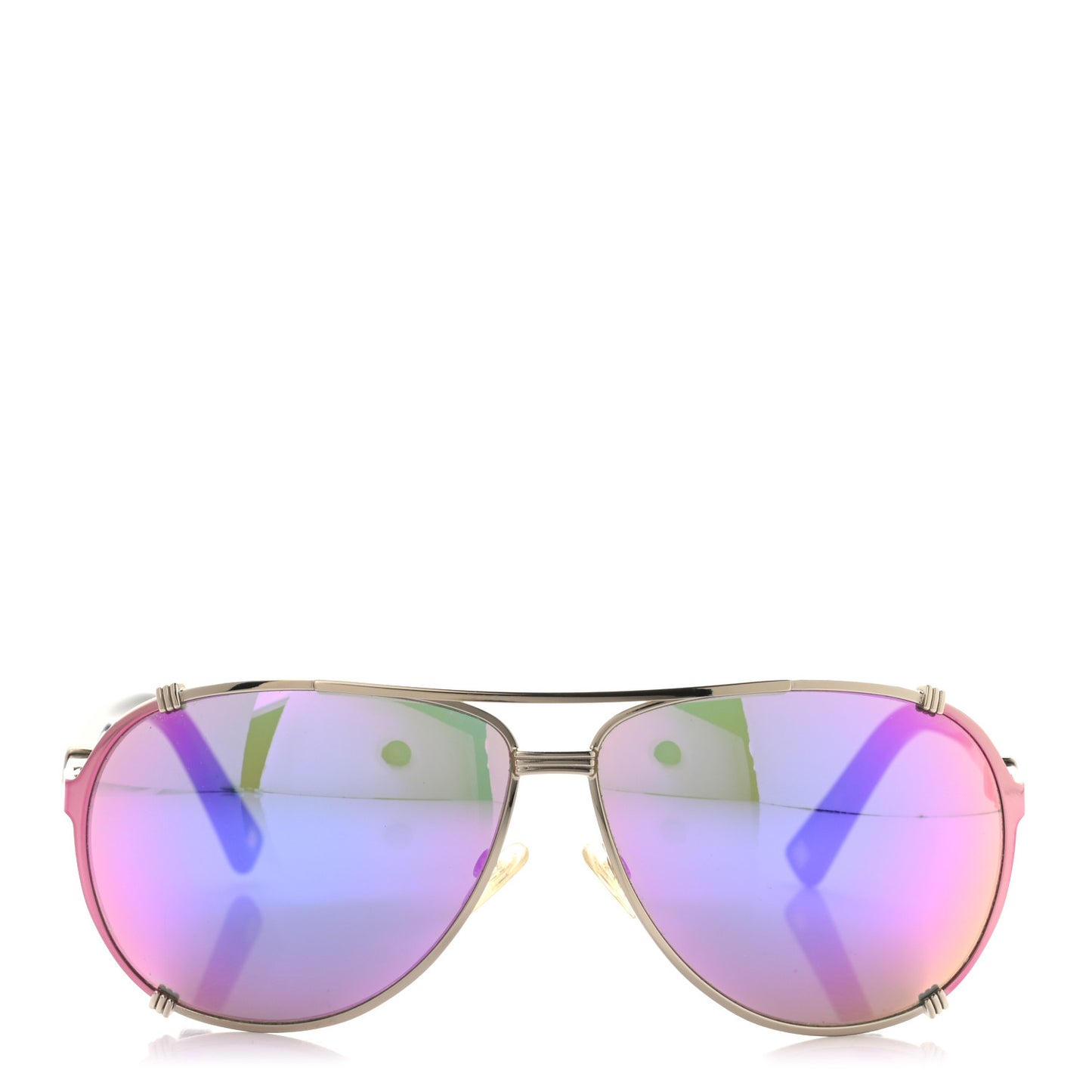 Metal Chicago 2 Aviator Sunglasses Purple