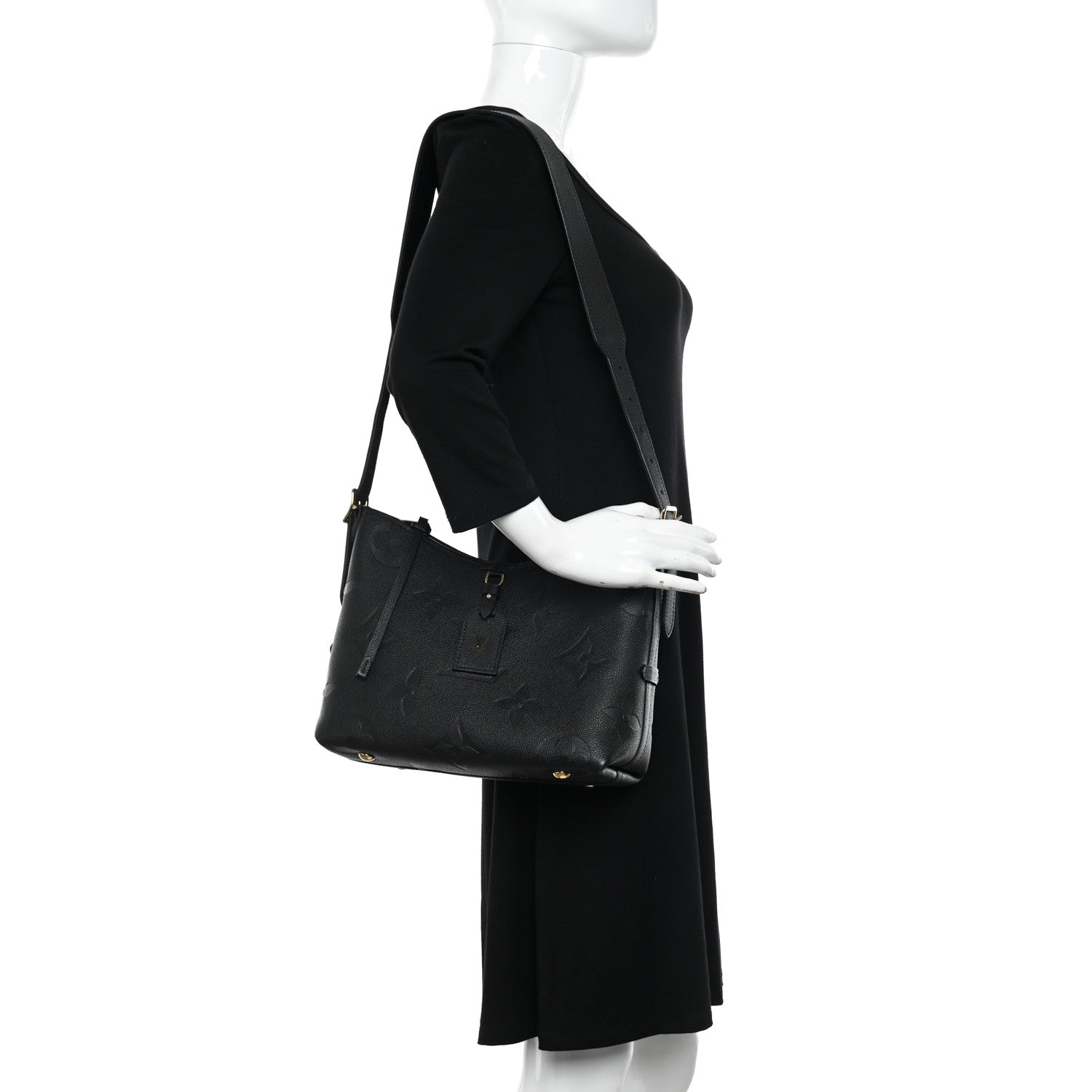 Louis Vuitton Empreinte Carryall PM Black 2 of 9
