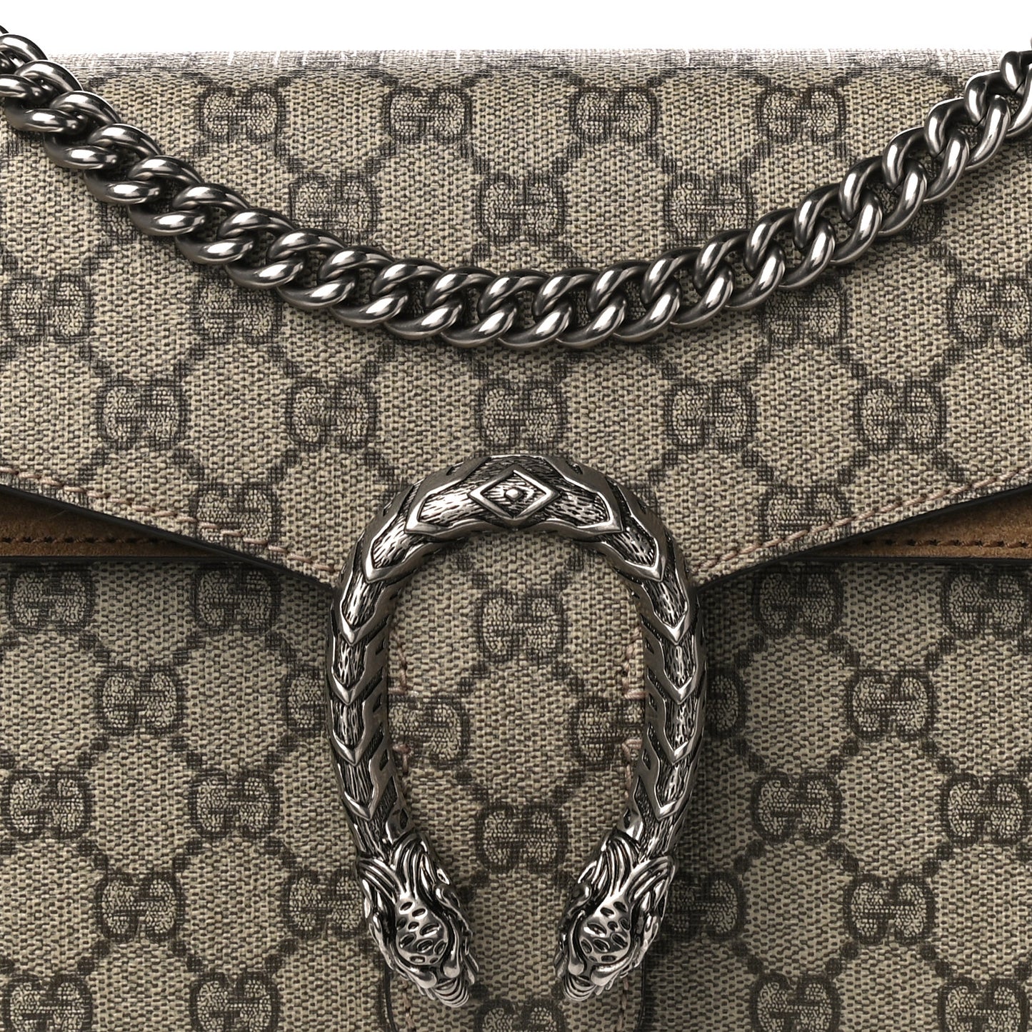 GG Supreme Monogram Small Dionysus Shoulder Bag Taupe