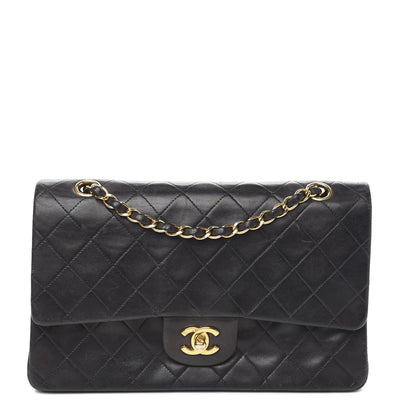 Chanel Lambskin Quilted Medium Double Flap Black 1 of 11