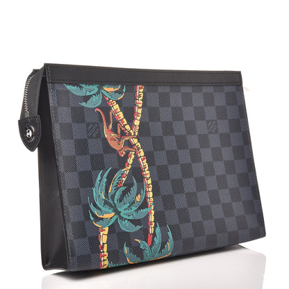 Louis Vuitton Damier Cobalt Jungle Pochette Voyage MM 3 of 10