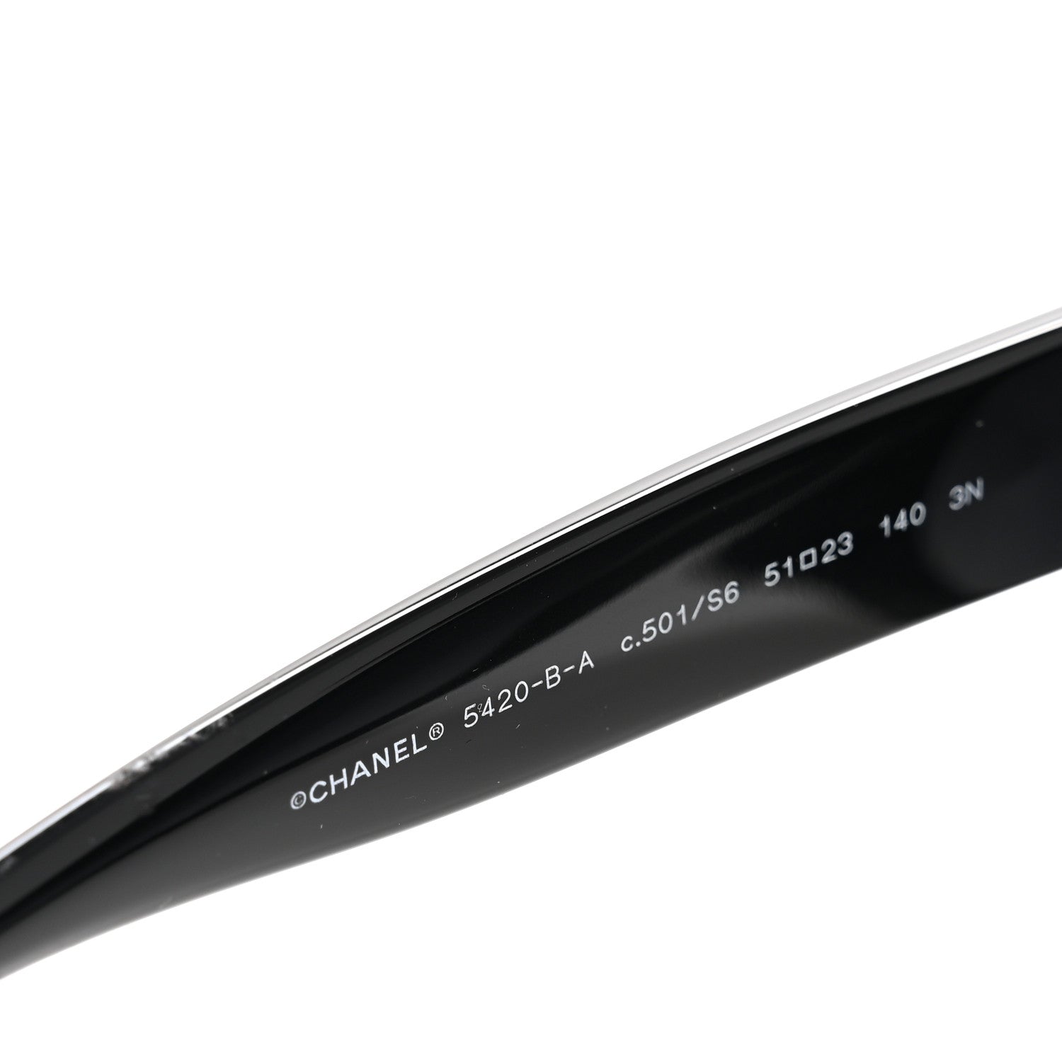 Chanel Crystal CC Sunglasses 5420-B-A Black 5 of 9