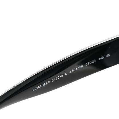 Chanel Crystal CC Sunglasses 5420-B-A Black 5 of 9