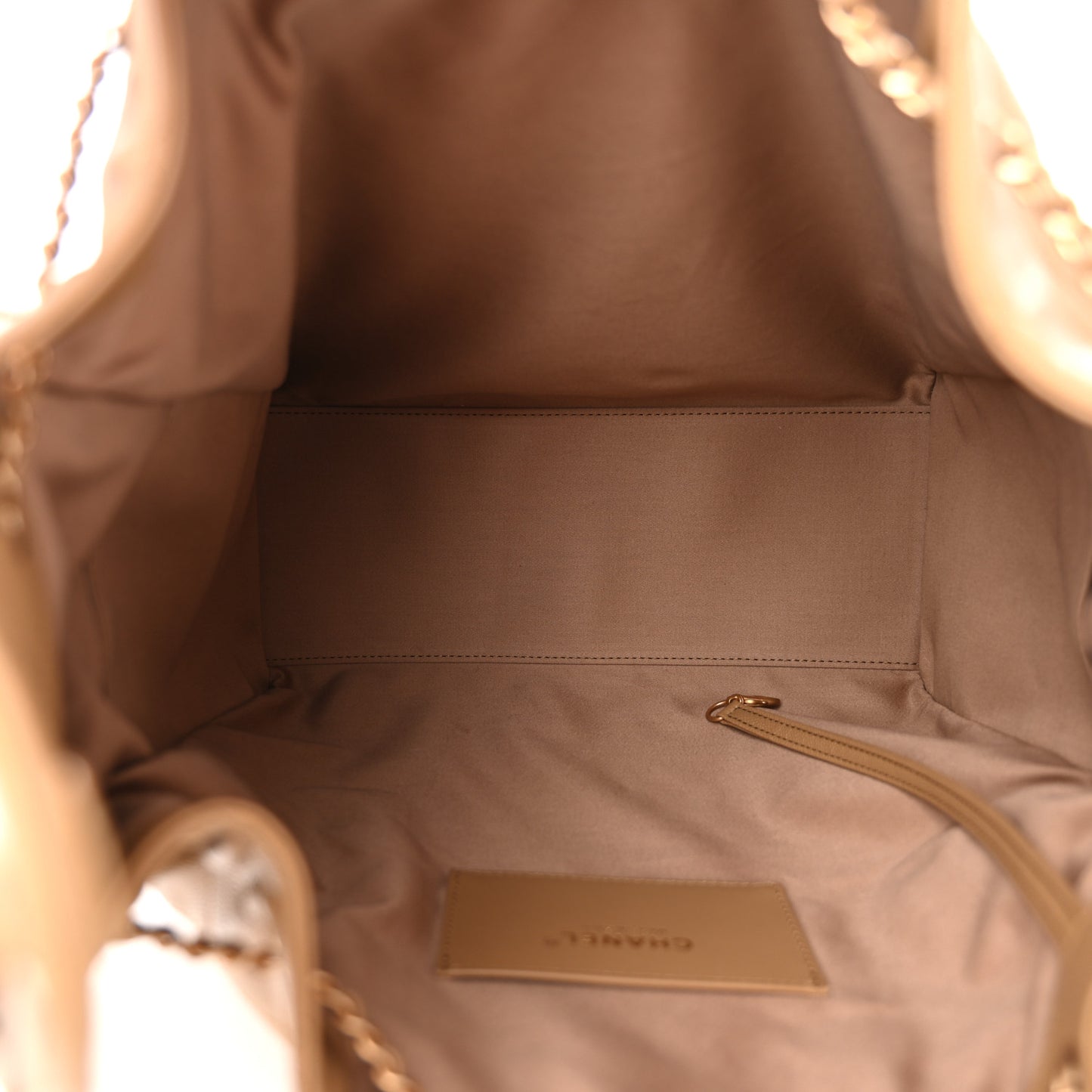 Caviar Quilted Medium Chanel 25 Handbag Dark Beige