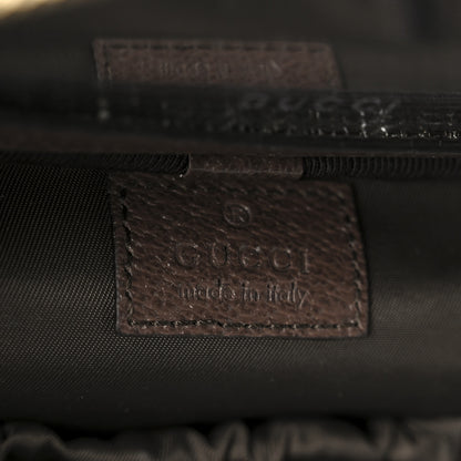 Gucci GG Supreme Monogram Textured Calfskin Web Ophidia Vanity Cosmetic Case Beige Ebony New Acero 6 of 11