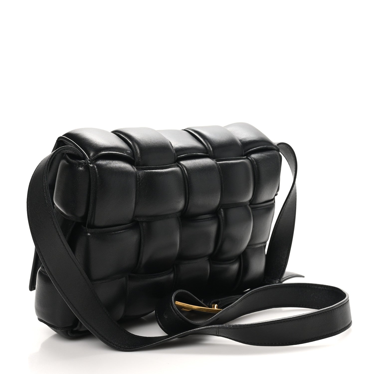 Bottega Veneta Nappa Maxi Intreccio Padded Cassette Crossbody Bag Black 3 of 9