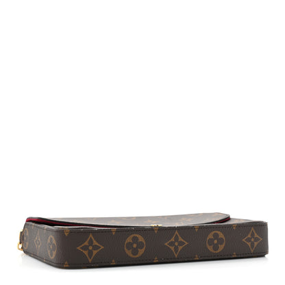 Louis Vuitton LOUIS VUITTON Monogram Pochette Felicie Chain Wallet Fuchsia 5 of 17