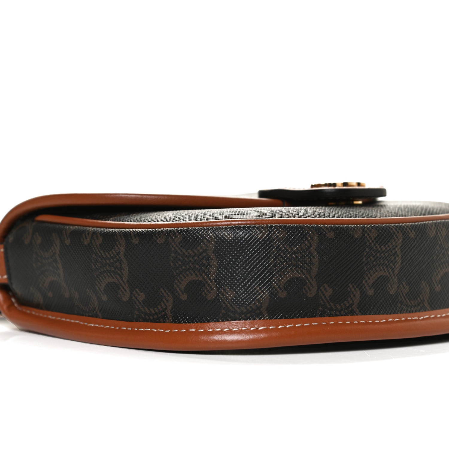 Celine Canvas Calfskin Triomphe Mini Besace Tan 9 of 11