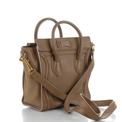 Celine Smooth Calfskin Nano Luggage Camel 3 of 9
