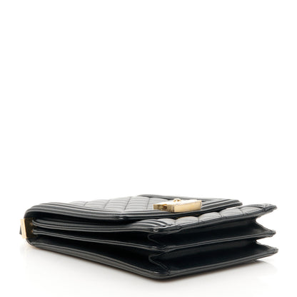 Chanel Calfskin Quilted North South Boy Flap Black 4 of 9