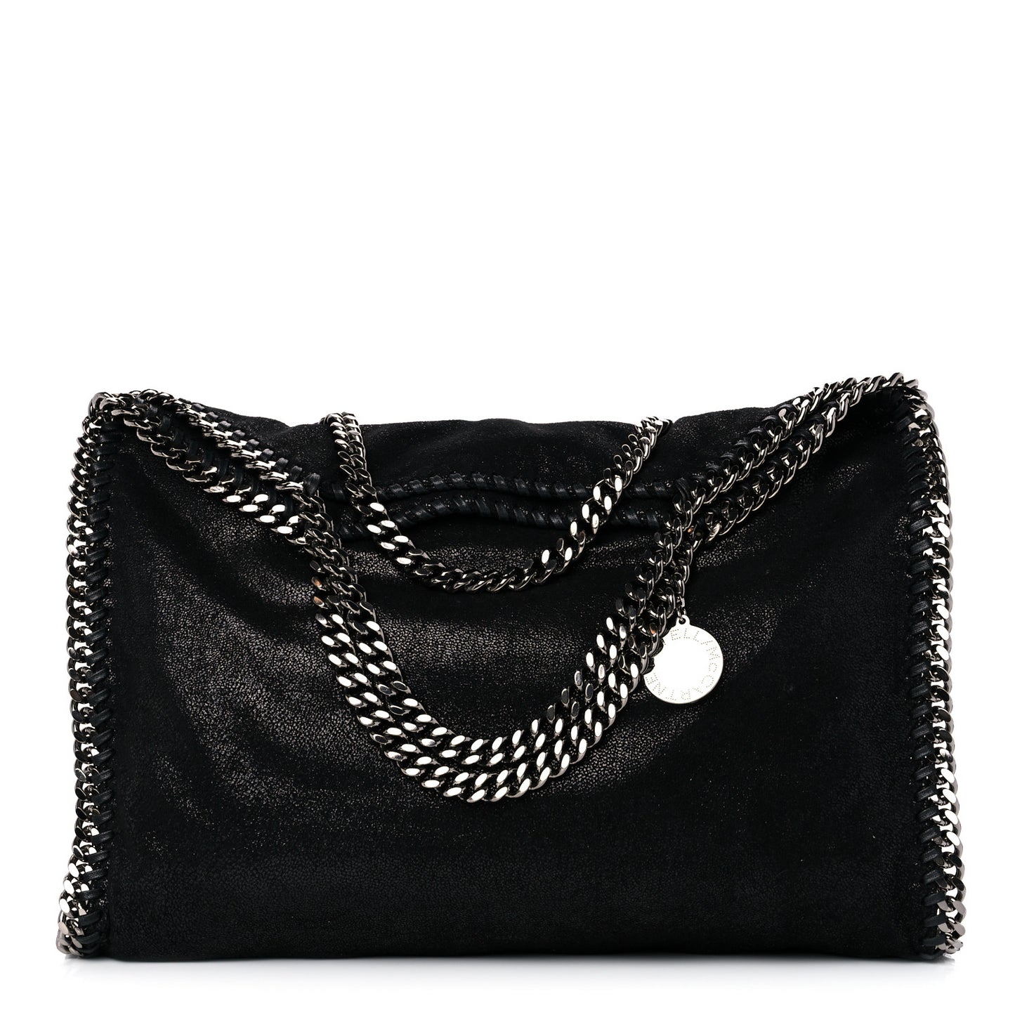 Shaggy Deer Falabella Fold Over Tote Black
