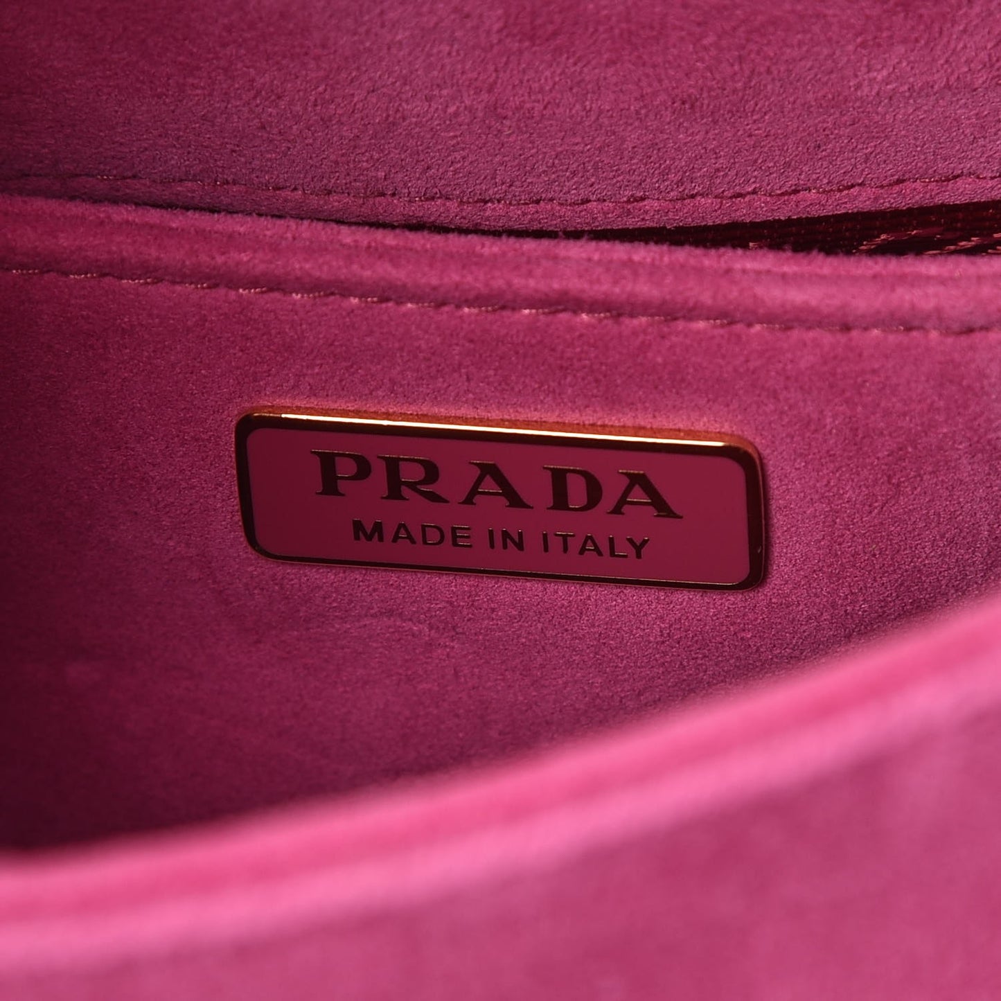 Velluto Ricamo Cahier Belt Bag Fuxia