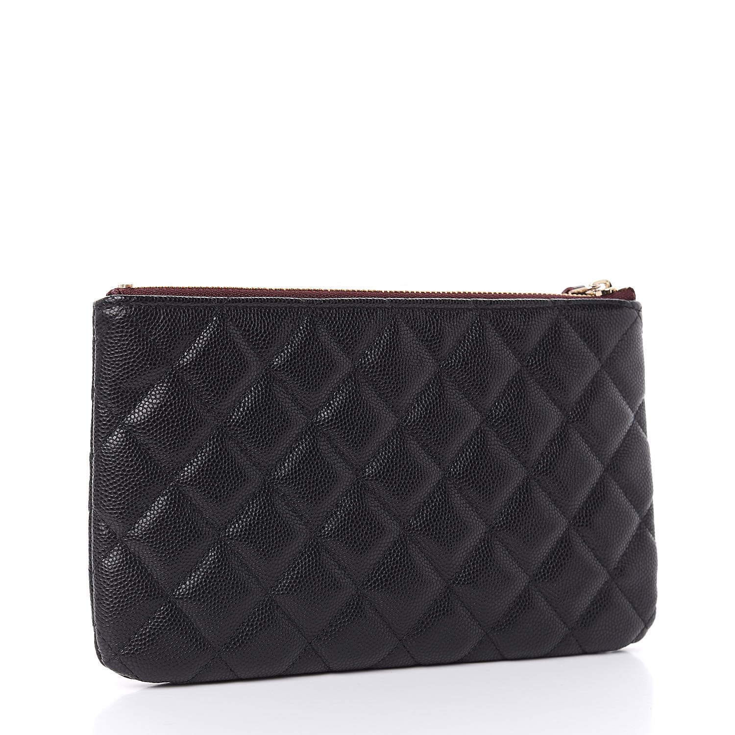 Chanel Caviar Quilted Cosmetic Case Black 3 of 8