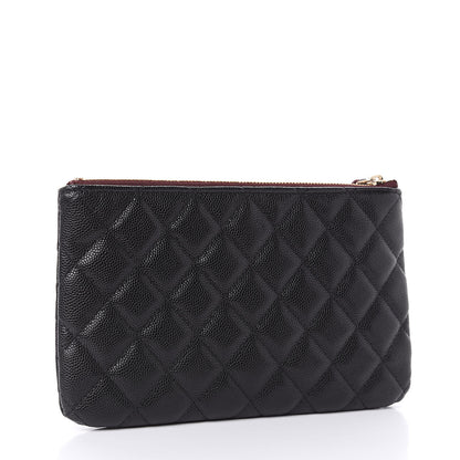 Chanel Caviar Quilted Cosmetic Case Black 3 of 8