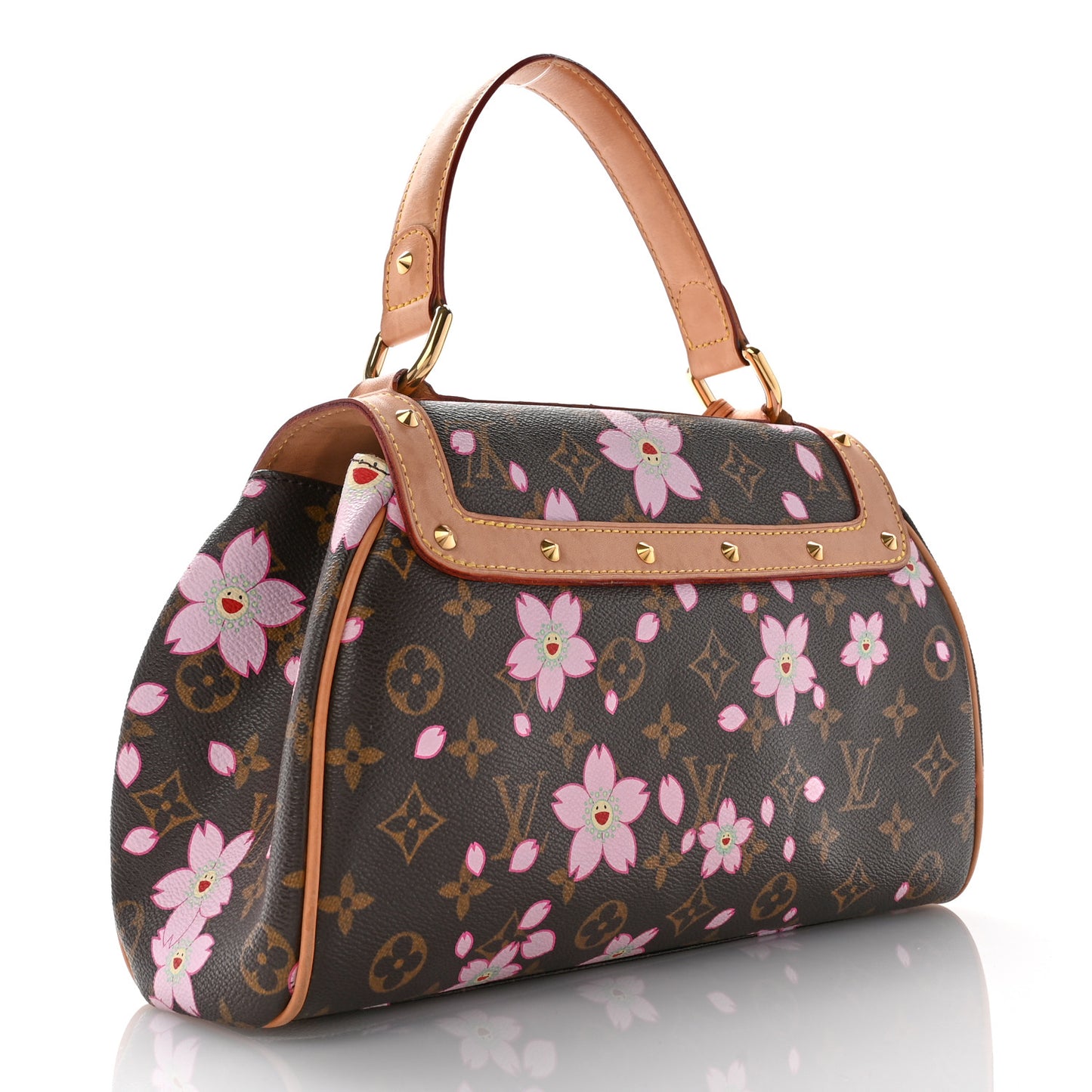 Monogram Cherry Blossom Sac Retro Bag Brown