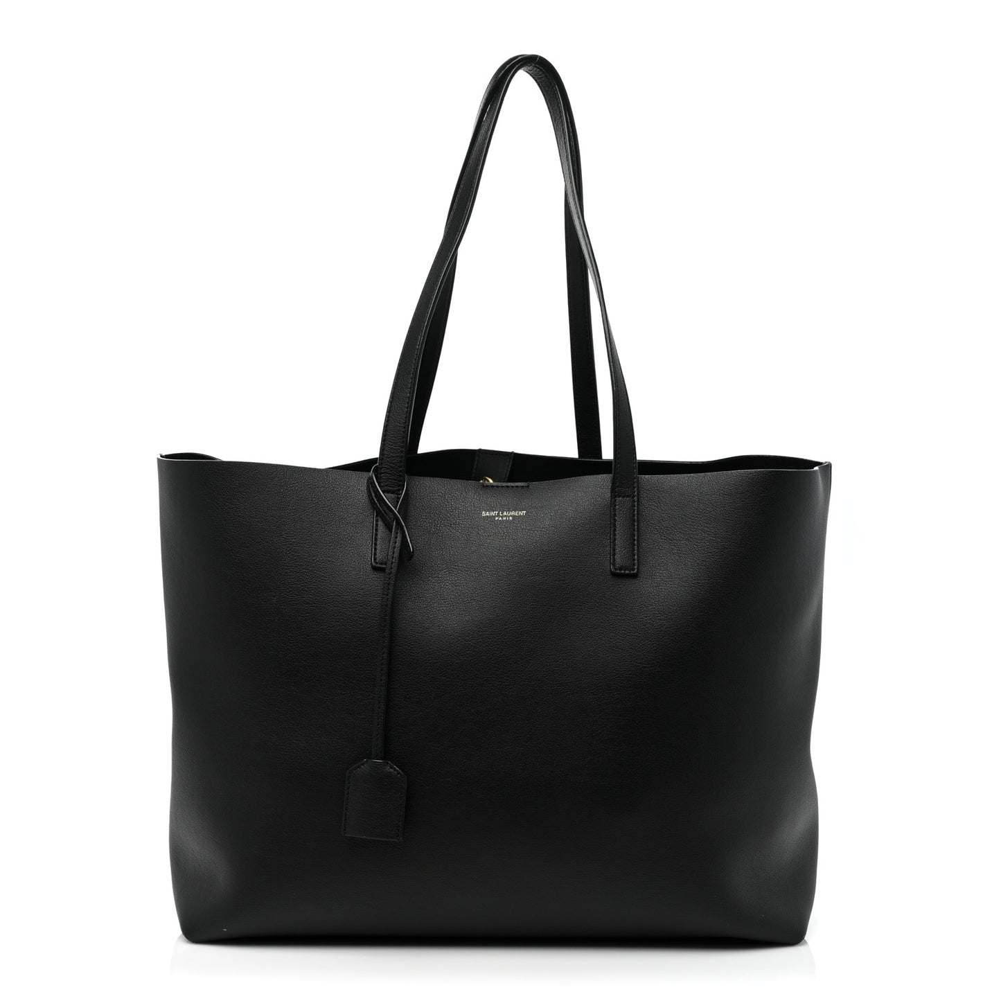 Calfskin Large Shopping Tote Black
