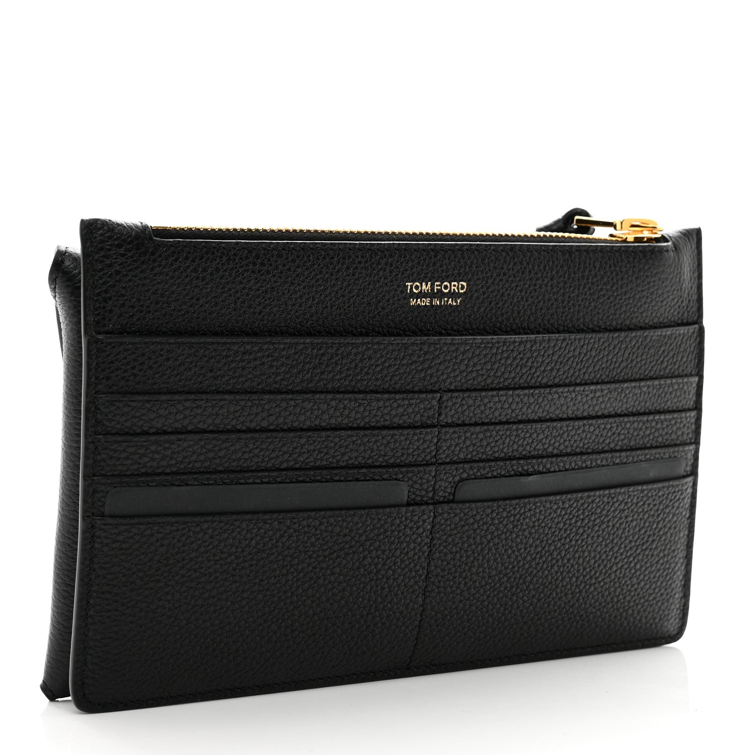 Tom Ford Calfskin Large Padlock Multifunction Wallet Black 3 of 8