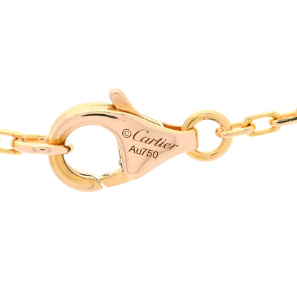 Cartier 18K Pink Gold Diamond Interlocking LOVE Paved Necklace 5 of 5