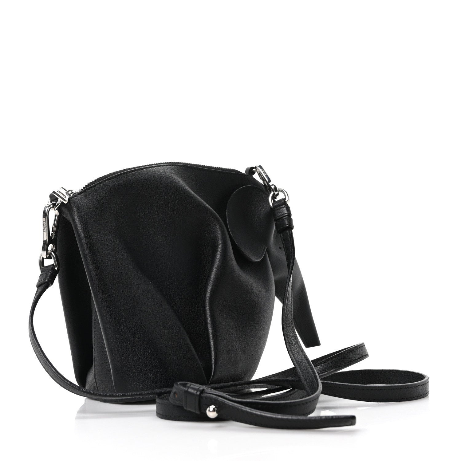 Loewe Calfskin Mini Elephant Crossbody Bag Black 3 of 9