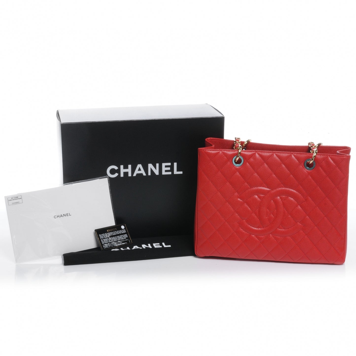 Caviar Grand Shopping Tote GST Red