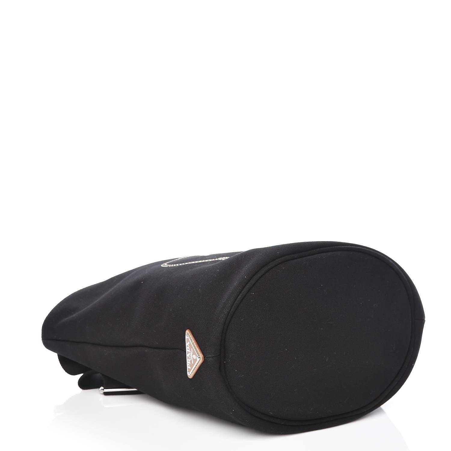 Prada Canapa Small Shopping Tote Black 5 of 10