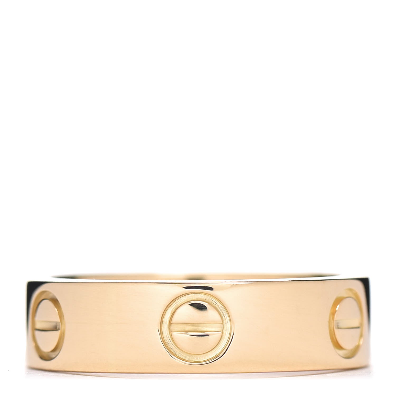 Cartier 18K Yellow Gold 5.5mm LOVE Ring 56 7.5 3 of 4