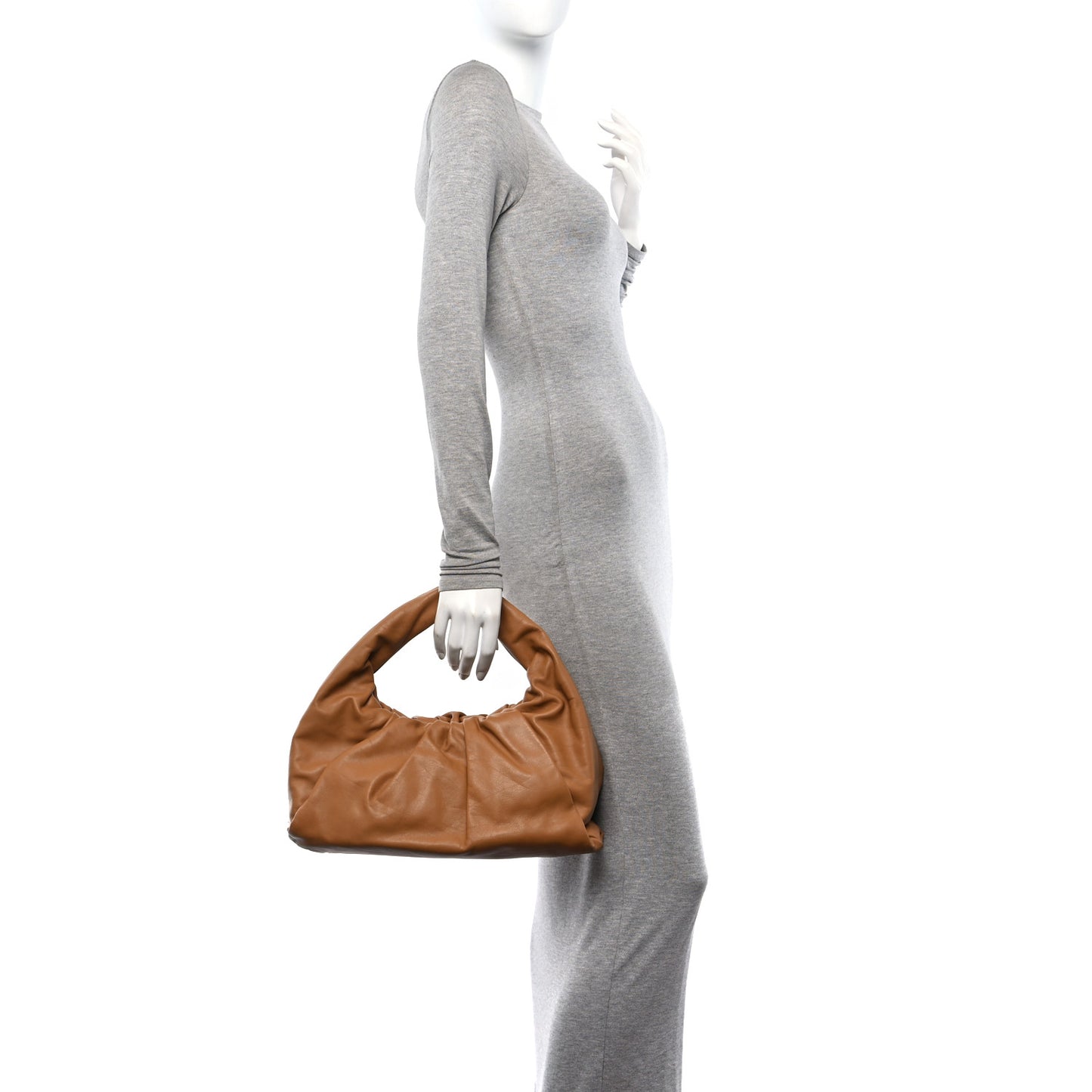 Smooth Butter Calfskin Small The Shoulder Pouch Caramel